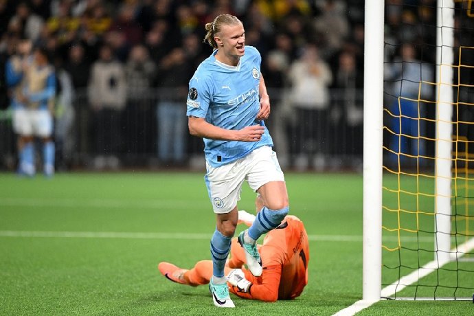 Erling Haaland lập cú đúp, Man City sớm giành vé vào vòng 1/8 Champions League