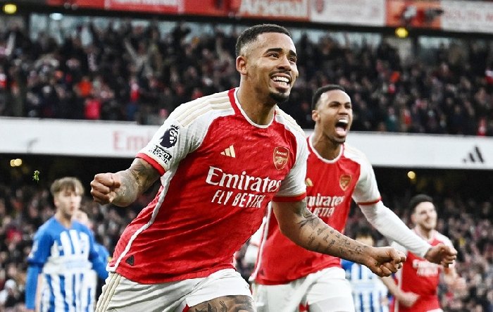 Thi đấu lấn lướt, Arsenal dễ dàng hạ gục Brighton tại Emirates